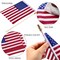 50 Packs USA Stick Flags 12 x 18 Inch Small American Flag 4th of July USA Flag Red White Blue Lawn Flags with Wooden Pole and Spear Tip